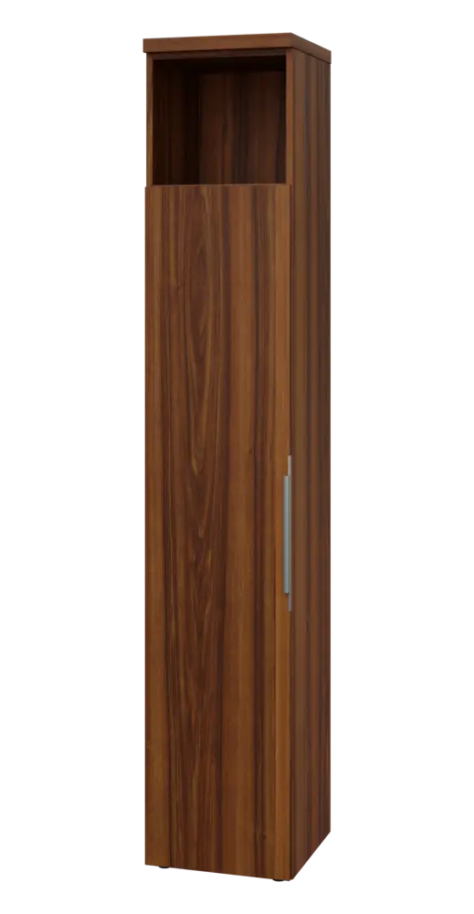 SIN 6 - 4DN kancelářská skříň, 1-dveřová/nika, levá, 2170x400x400, ořech královský